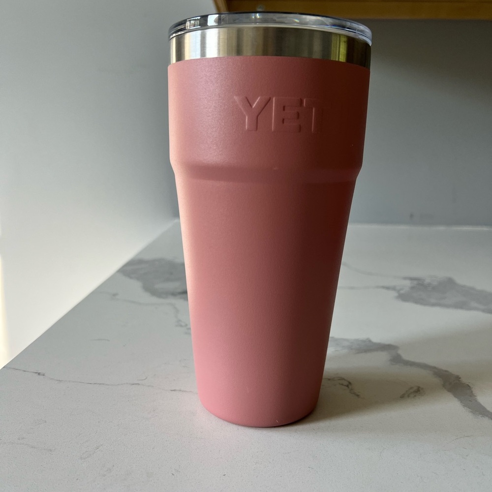 YETI Rose Tumbler with Silver Lid